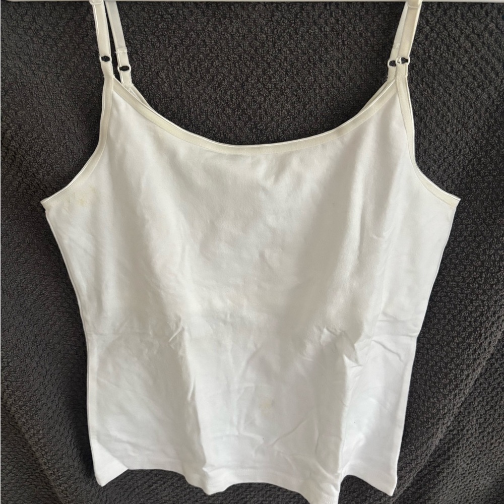 Chic White Camisole Top French Dressing